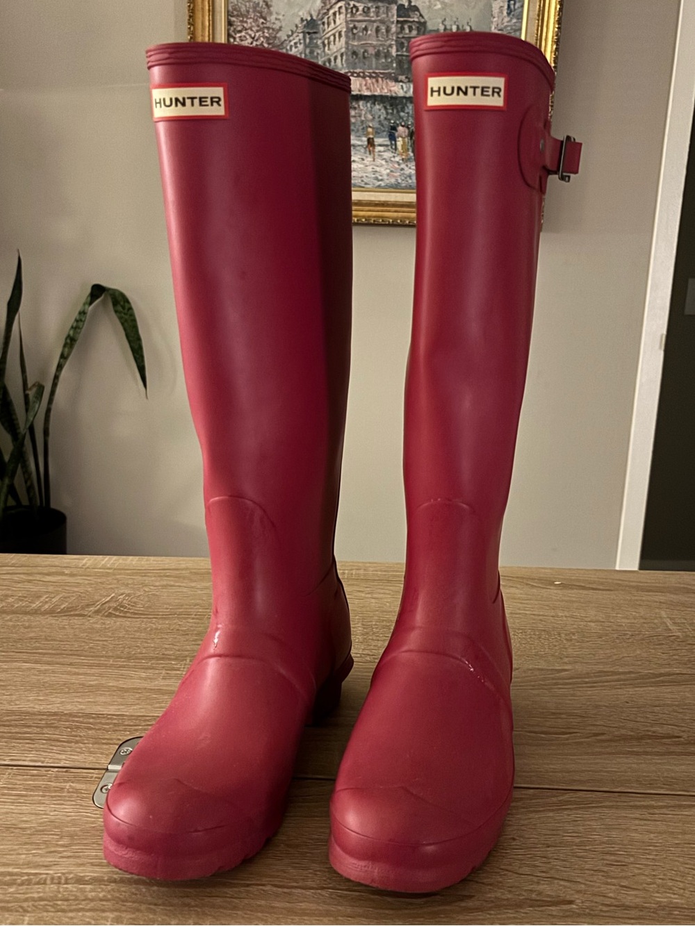 Hunter Original PINK Tall Rain Boots – Women’s Size 8